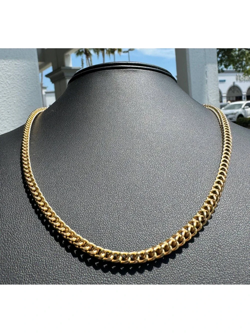 Jewelry 10k Yellow Gold Franco link 26.50” Chain necklace 18.30 grams 4.00mm
